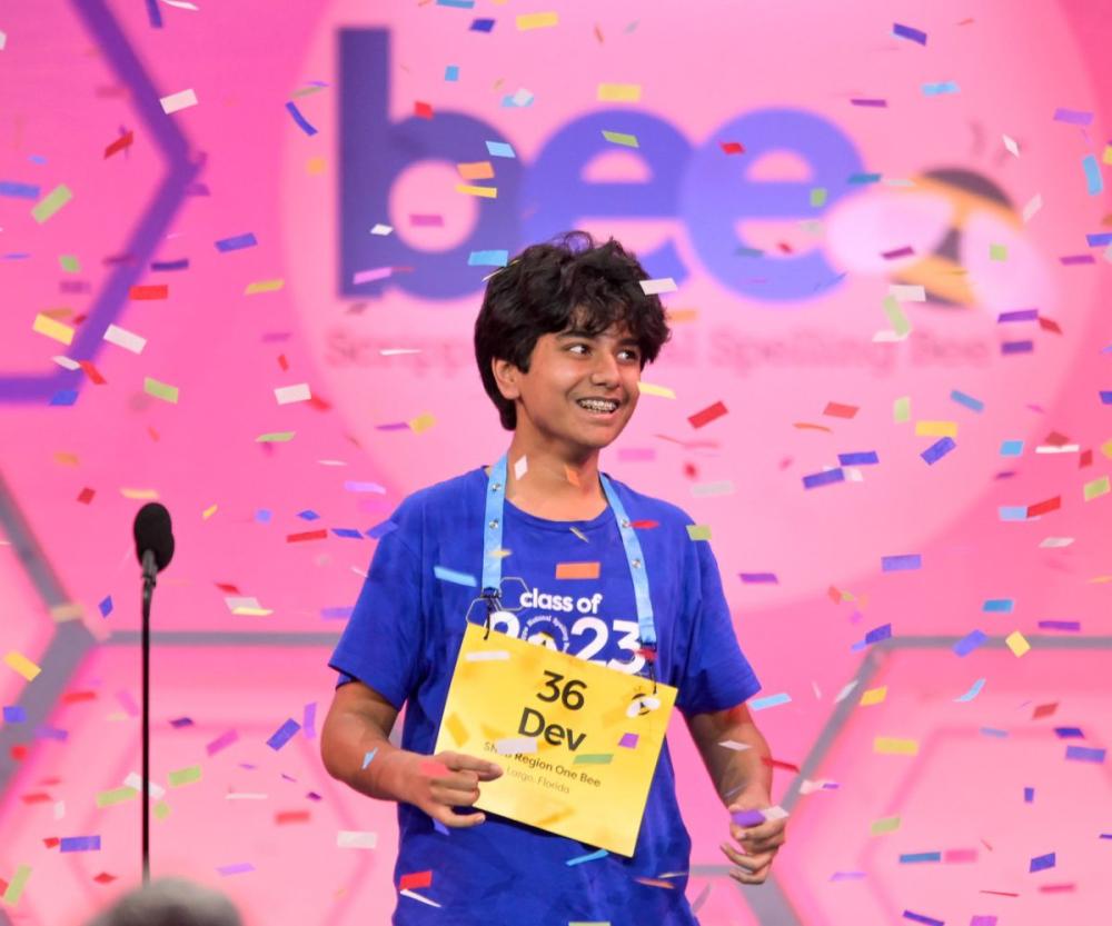 2023 Scripps National Spelling Bee Champion Dev Shah