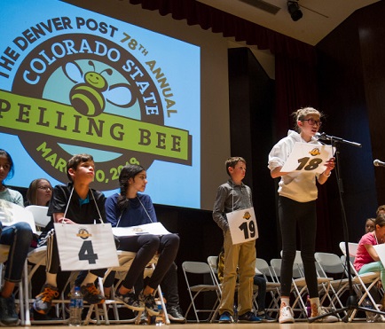 Angelina Holm wins Denver Post Bee